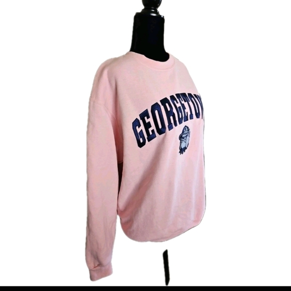 Champion Womens Pink Georgetown Hoyas Crew Neck Classic Collegiate  Sweatshirt M - Picture 3 of 13